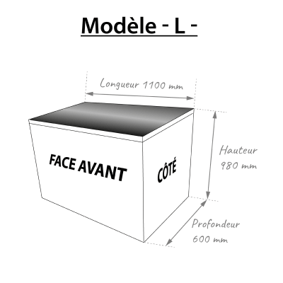 Dimension cache-clim taille L